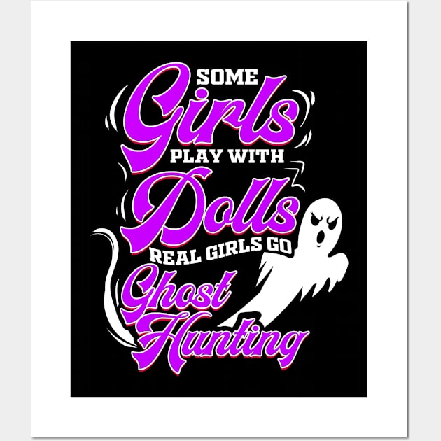 Ghost Hunting Girls Ghost Hunter Paranormal Investigator Wall Art by ChrisselDesigns